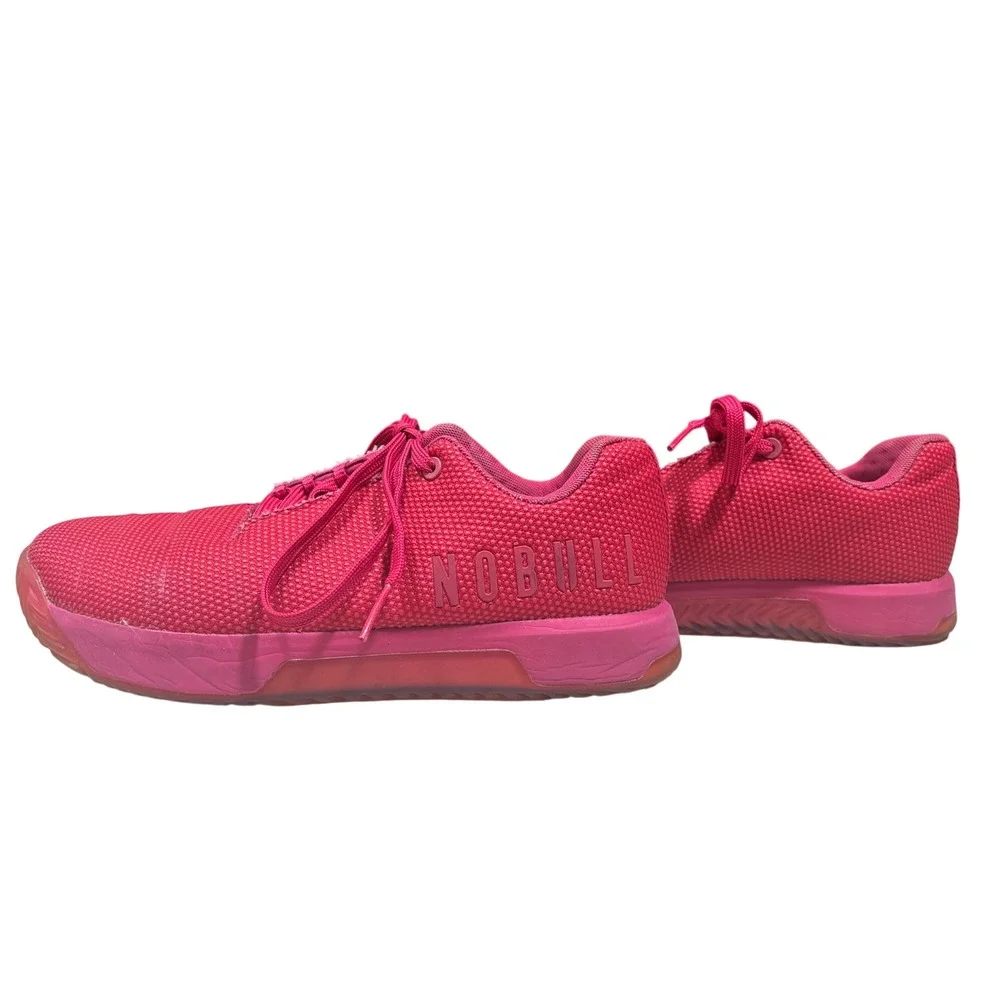 NOBULL CrossFit Trainer Hot Pink Training Shoes Womens 10 Mens 8.5 Neon Workout